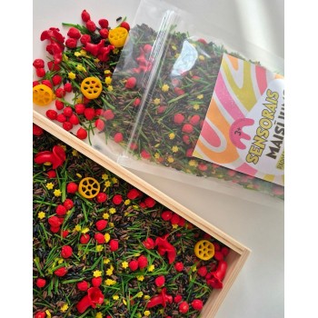 PĻAVAS ZIEDU PIEDZĪVOJUMS, SENSORO ROTAĻU KOMPLEKTS, SENSORĀ BĀZE, MAISĪJUMS - OUWAKIDS